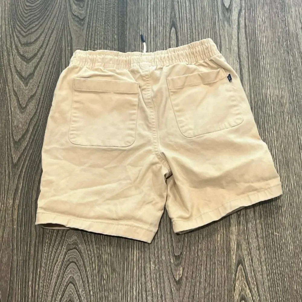 Gap Kids Boys Stretch Twill Shorts Drawstring Elastic Waist Mojave Desert Size M